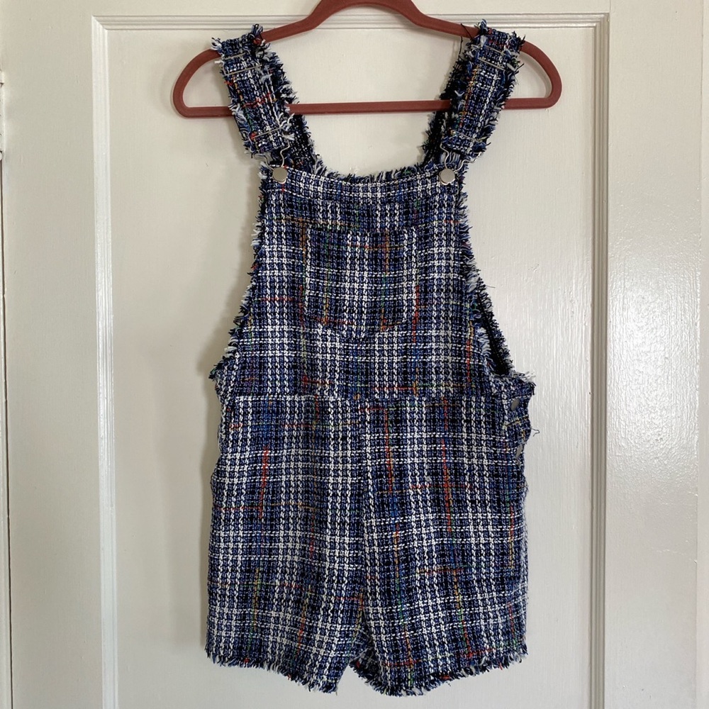 Frayed Knit Shorterall Jumpsuit